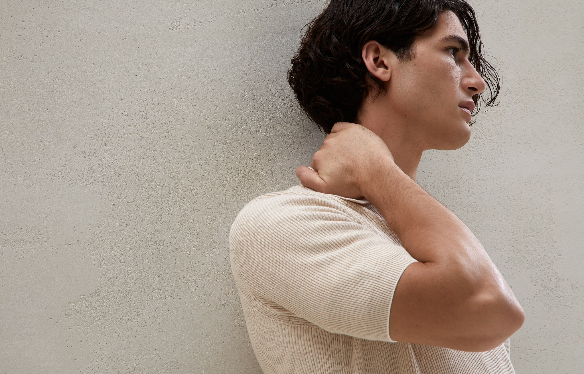 Jersey de punto canalé inglés Arena Hombre - Brunello Cucinelli