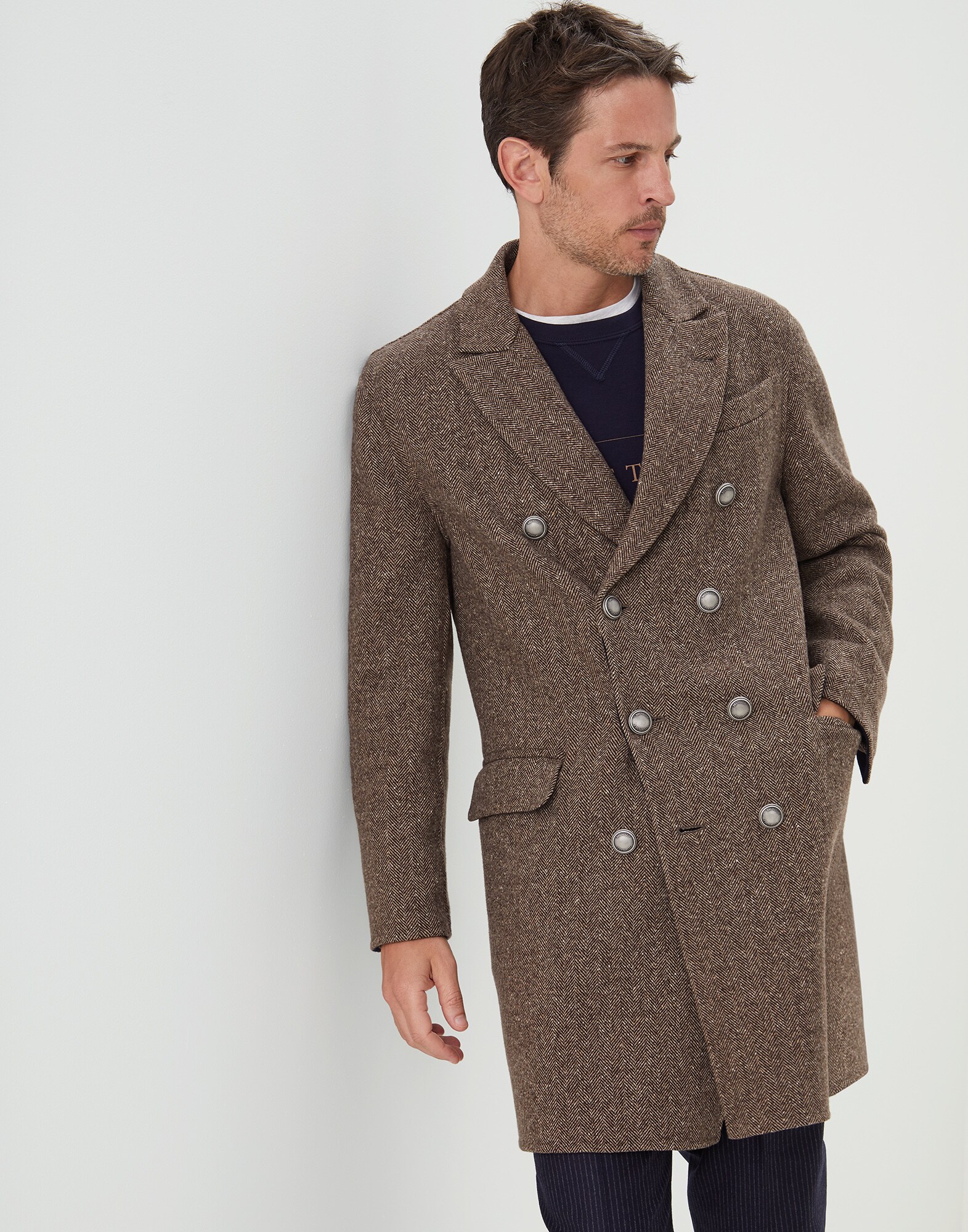 Wool and cashmere coat