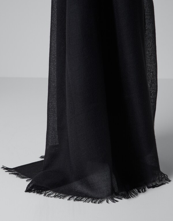 Cashmere and silk scarf Black Woman - Brunello Cucinelli