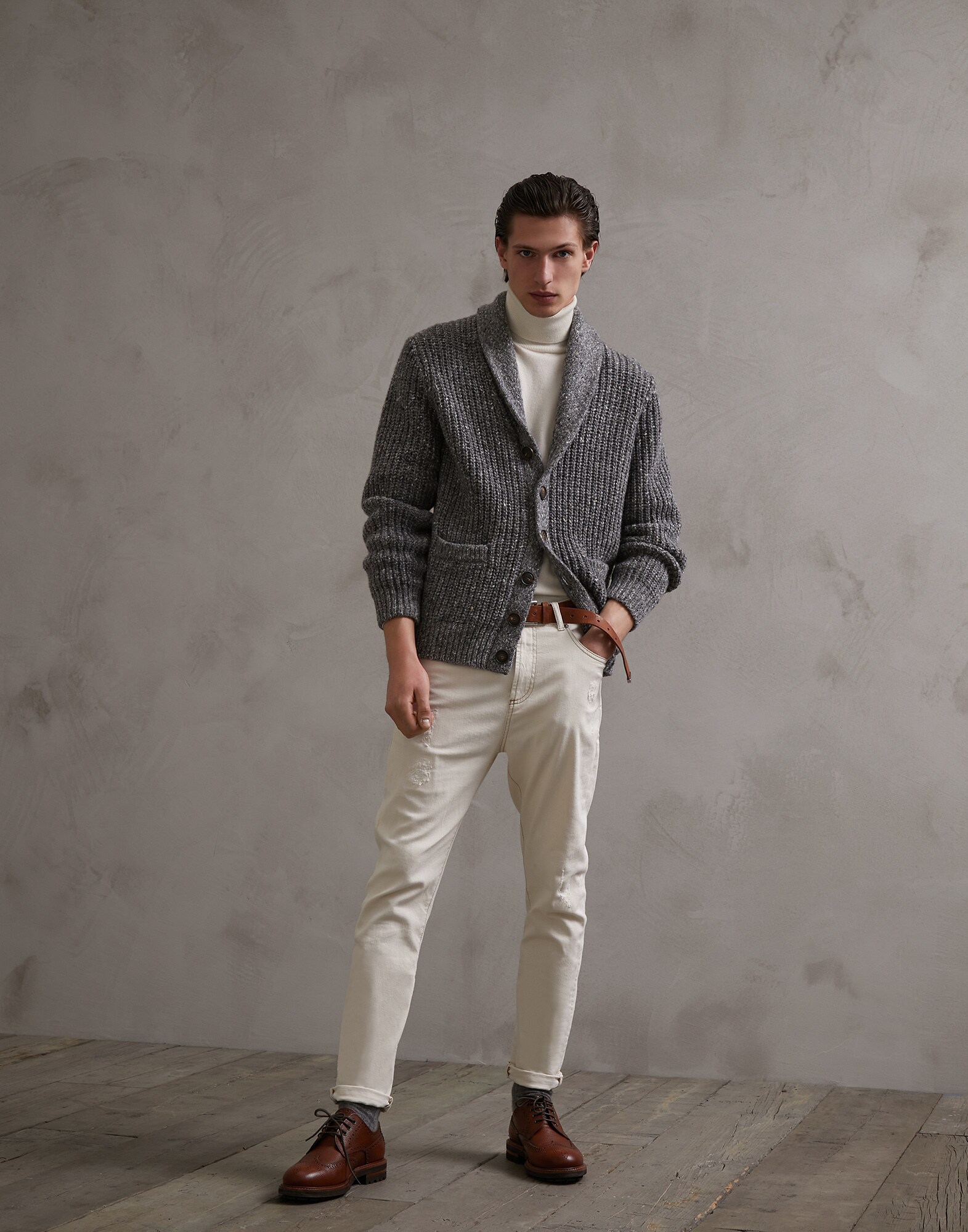 Button-front Cardigan - Look