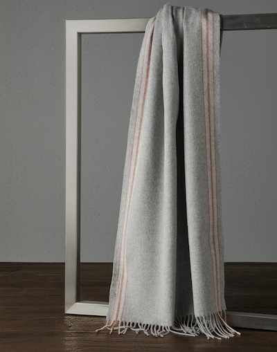 Silk scarf Pearl Grey Man - Brunello Cucinelli 
