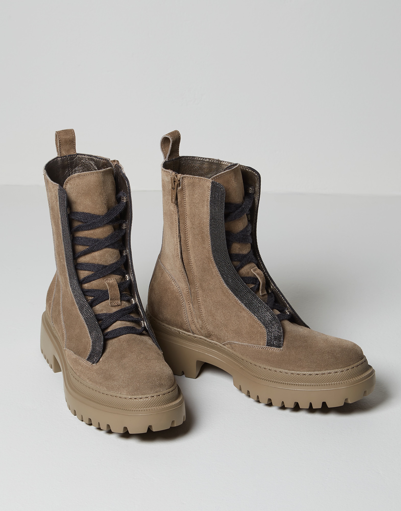 Botas de piel de ante Barro Mujer - Brunello Cucinelli