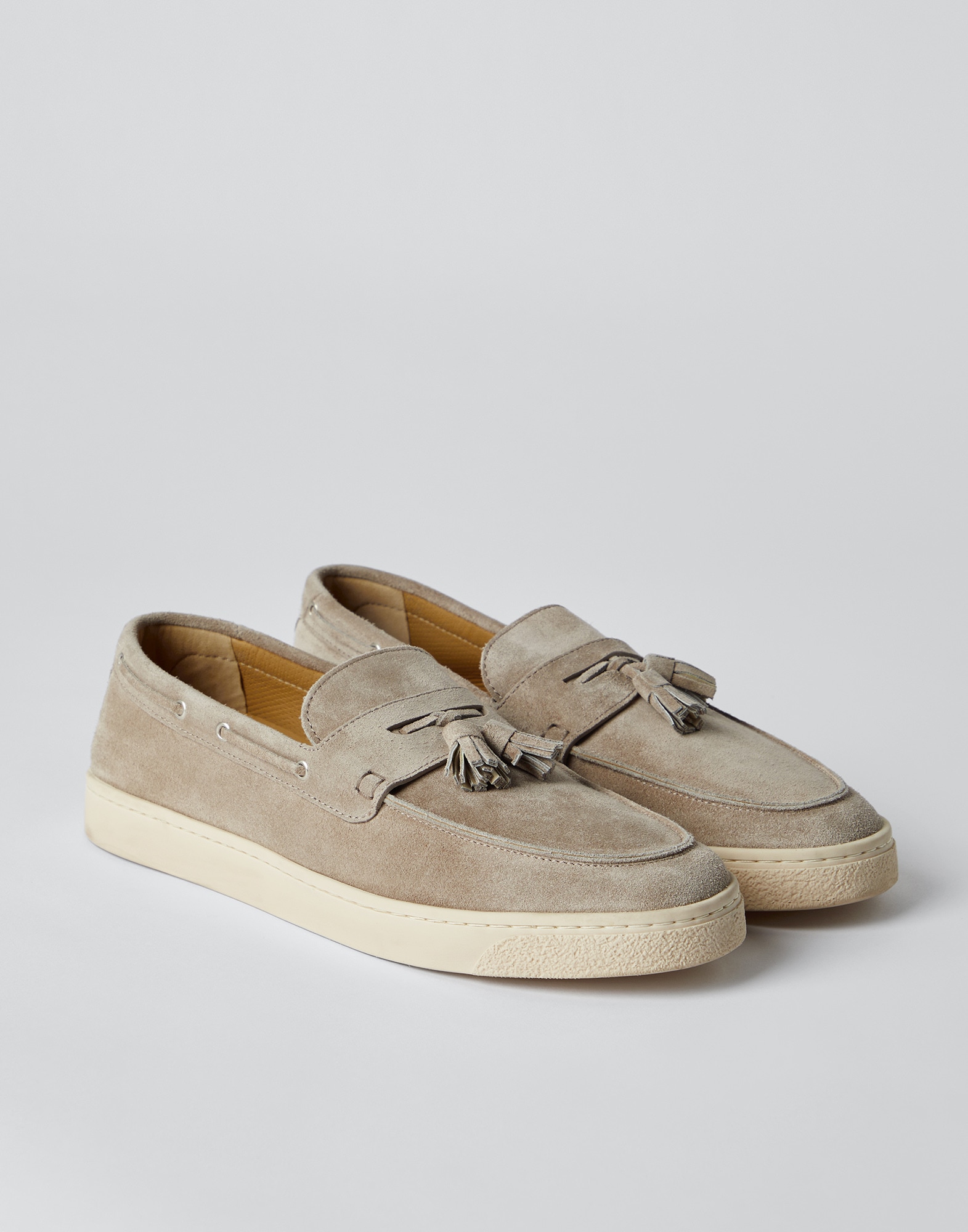 Loafer-Sneakers Hellbraun Herren - Brunello Cucinelli