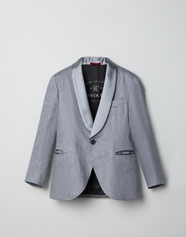 Tuxedo jacket Light Grey Boy - Brunello Cucinelli