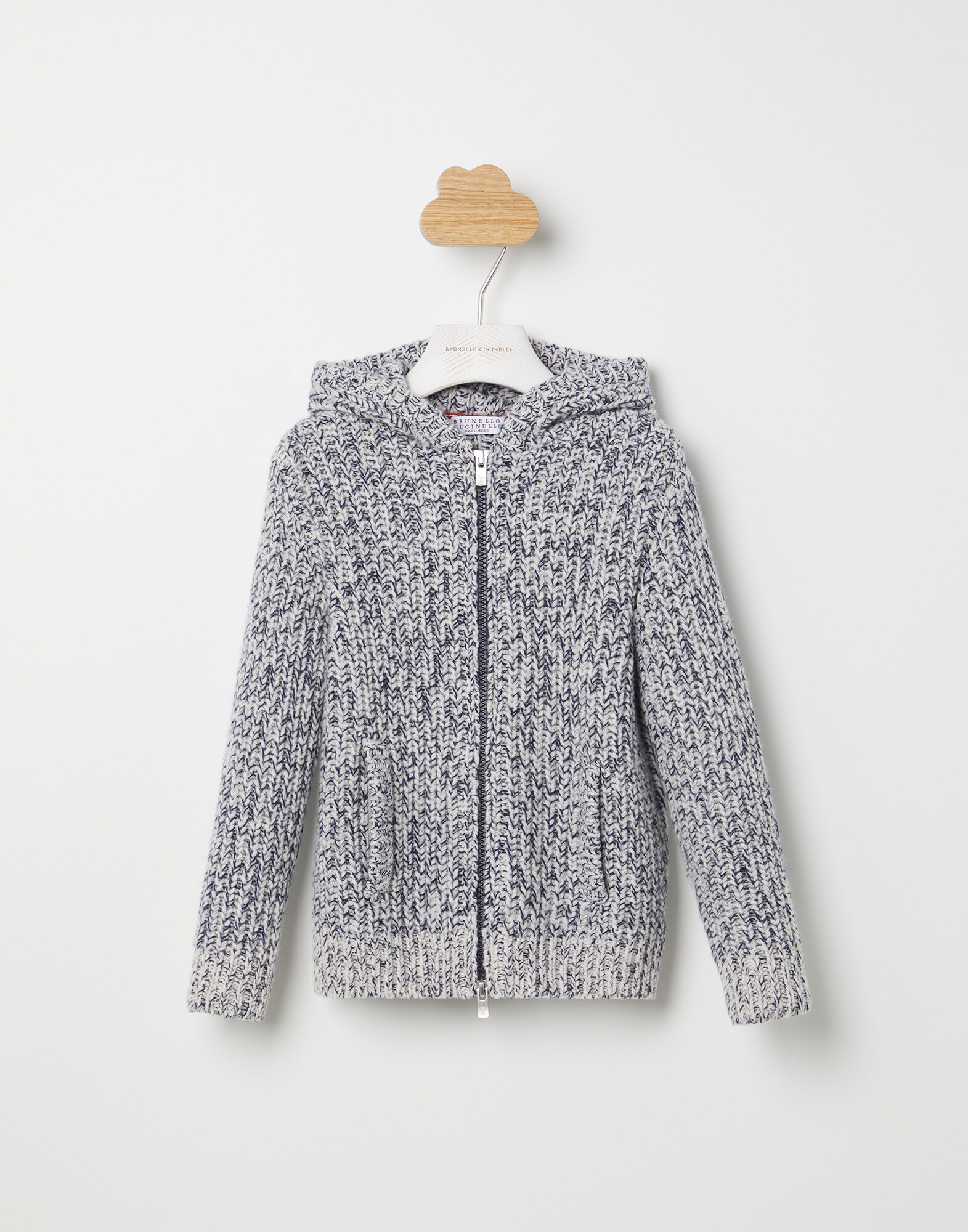 Wool, cashmere and silk cardigan