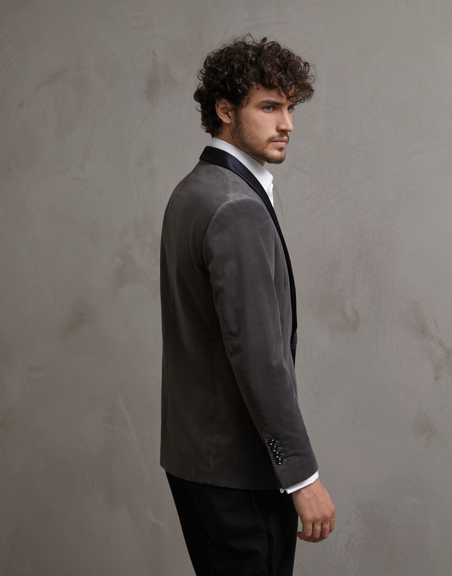 Tuxedo Jacket Medium Grey Man 1 - Brunello Cucinelli