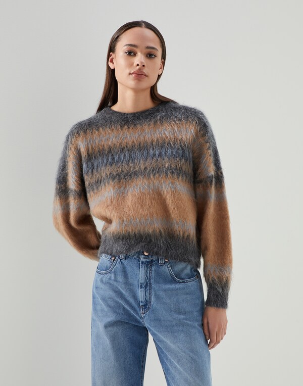 Mohair and wool sweater Camel Woman - Brunello Cucinelli 