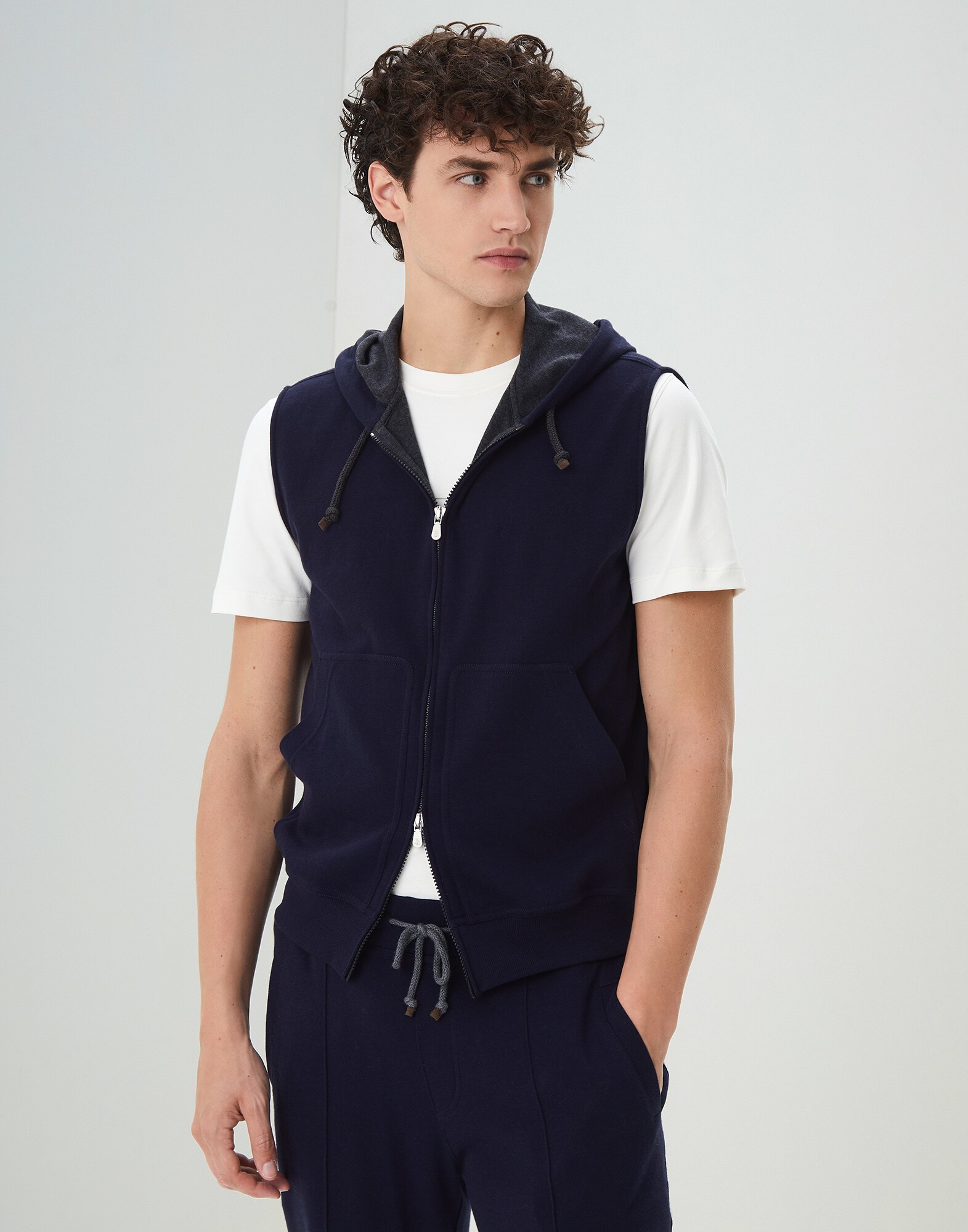 Sweatshirt Marine Blue Man 1 - Brunello Cucinelli