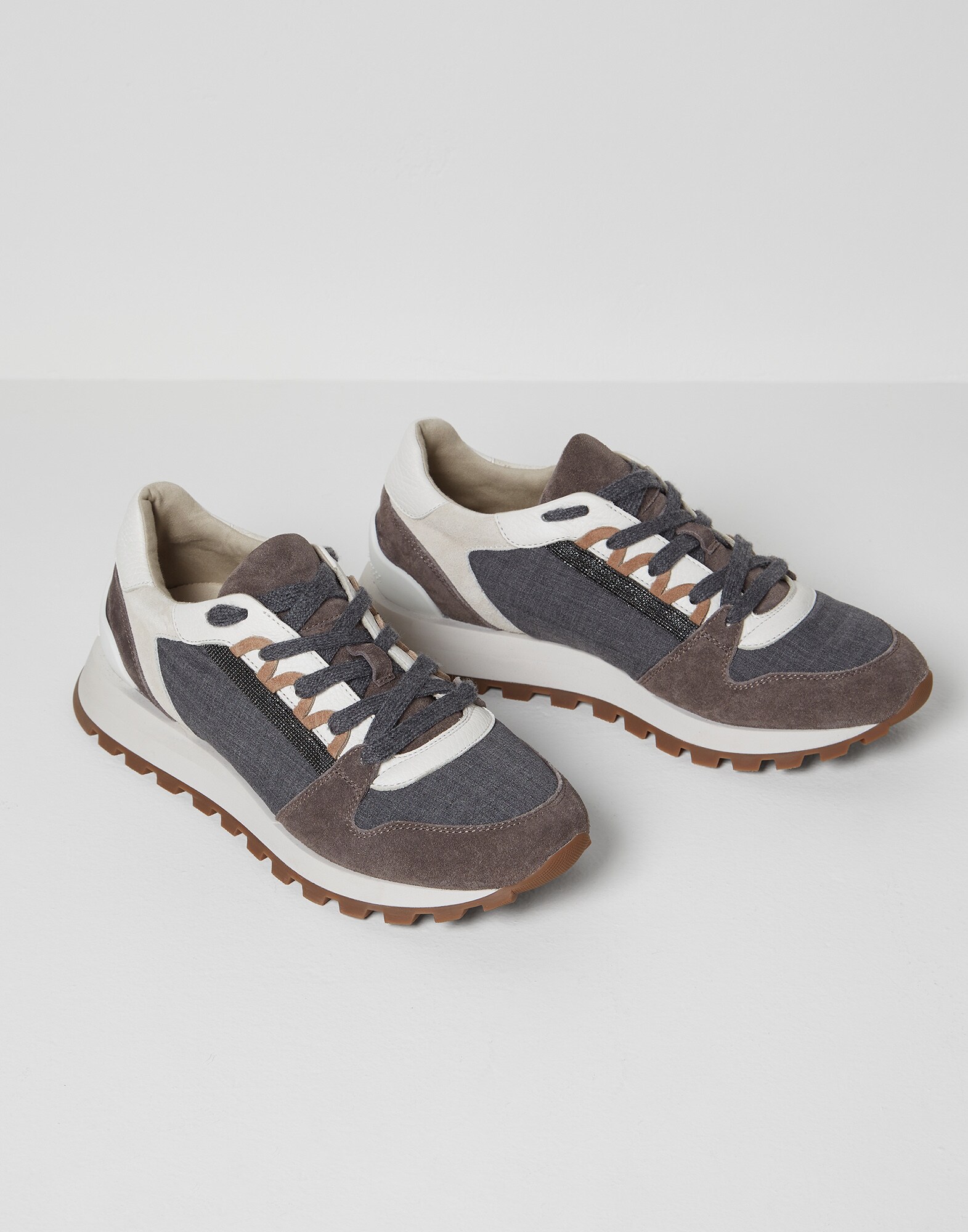 Runners con monile Ardesia Donna - Brunello Cucinelli