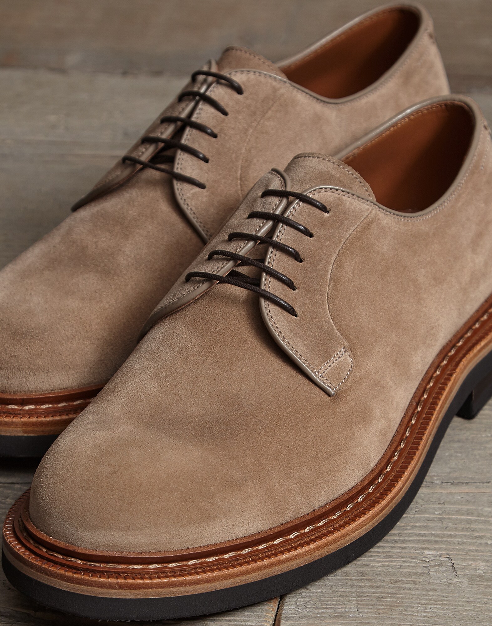 Lace-Ups Dove Grey Man 2 - Brunello Cucinelli