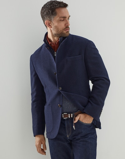 Jacket-style outerwear Cobalt Man -
                        Brunello Cucinelli
                    