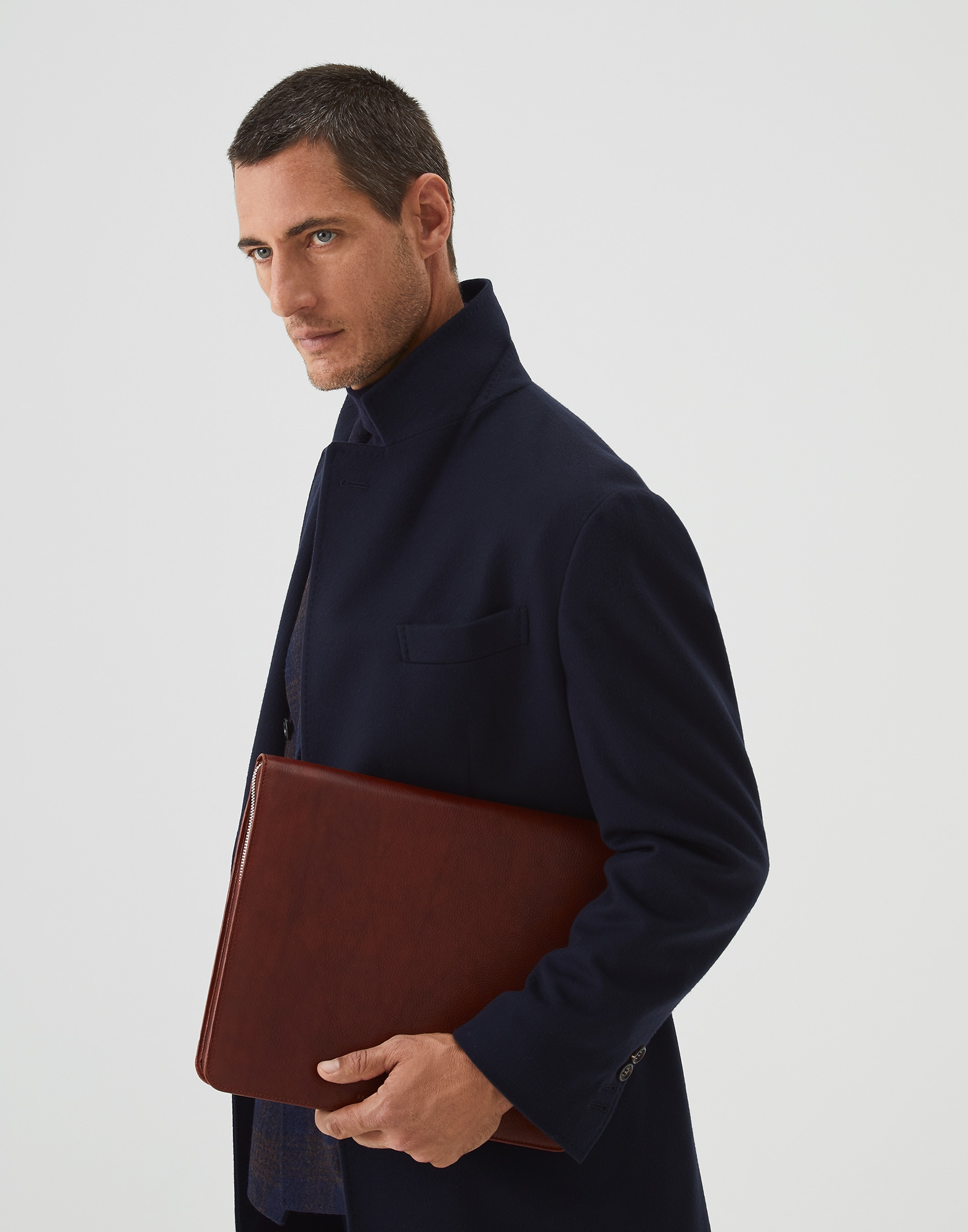 Document Holder Cognac Man 3 - Brunello Cucinelli