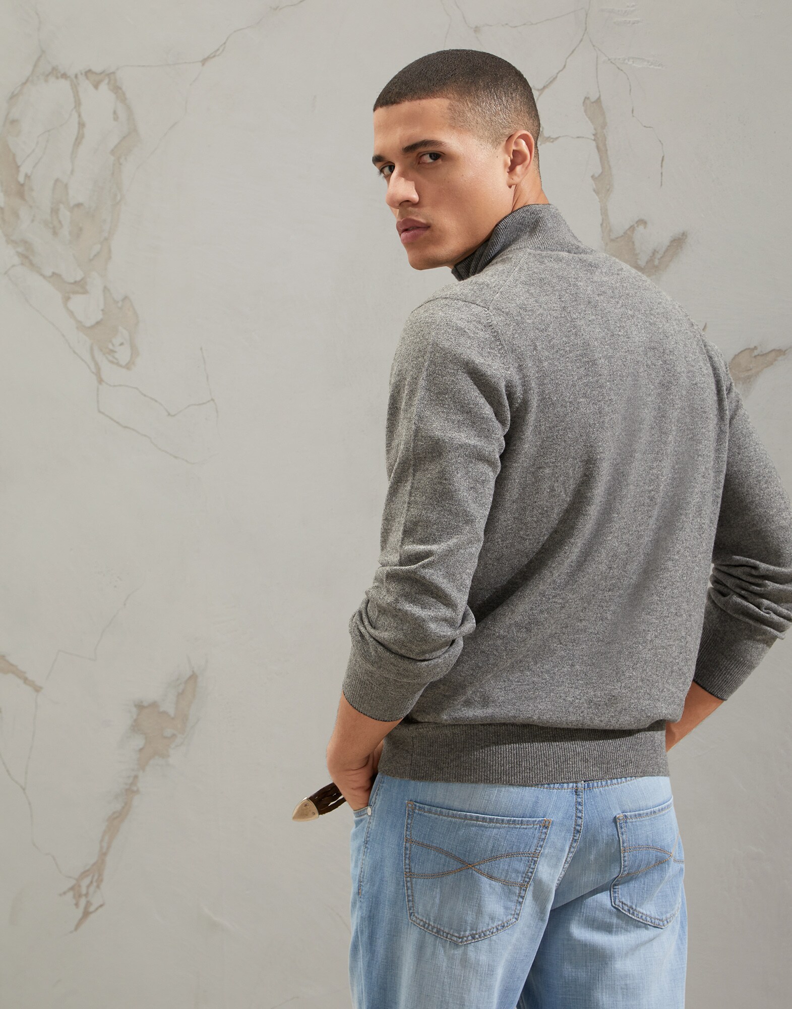Zip Neck Sweater - Back view