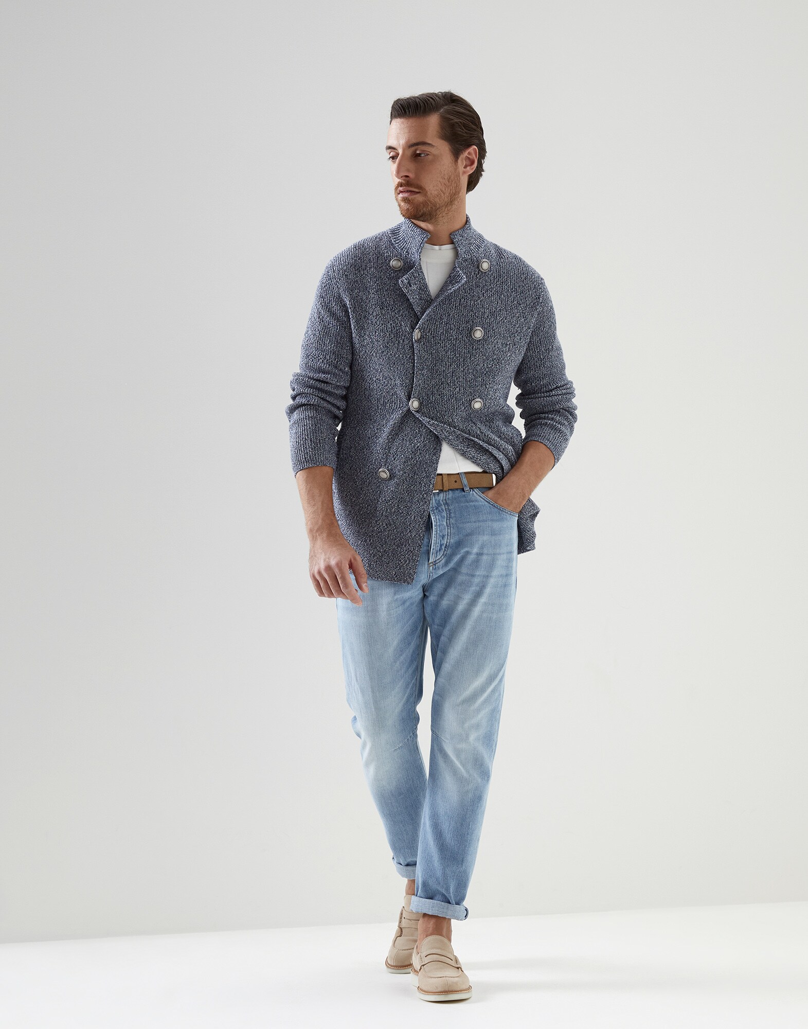 Button-front Cardigan - Full look