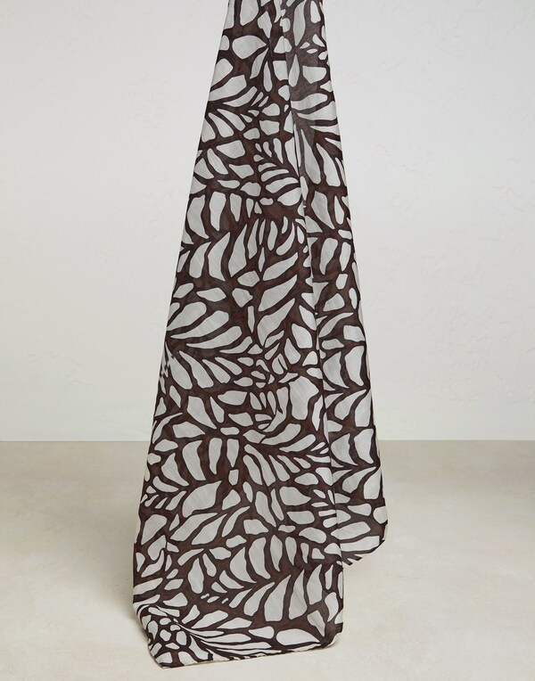 Foulard Rust Brown Woman - Brunello Cucinelli
