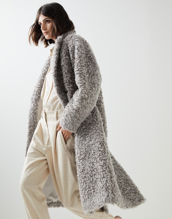 Пальто с цепочкой Мониль Холодный Бежевый Женщина - Brunello Cucinelli 