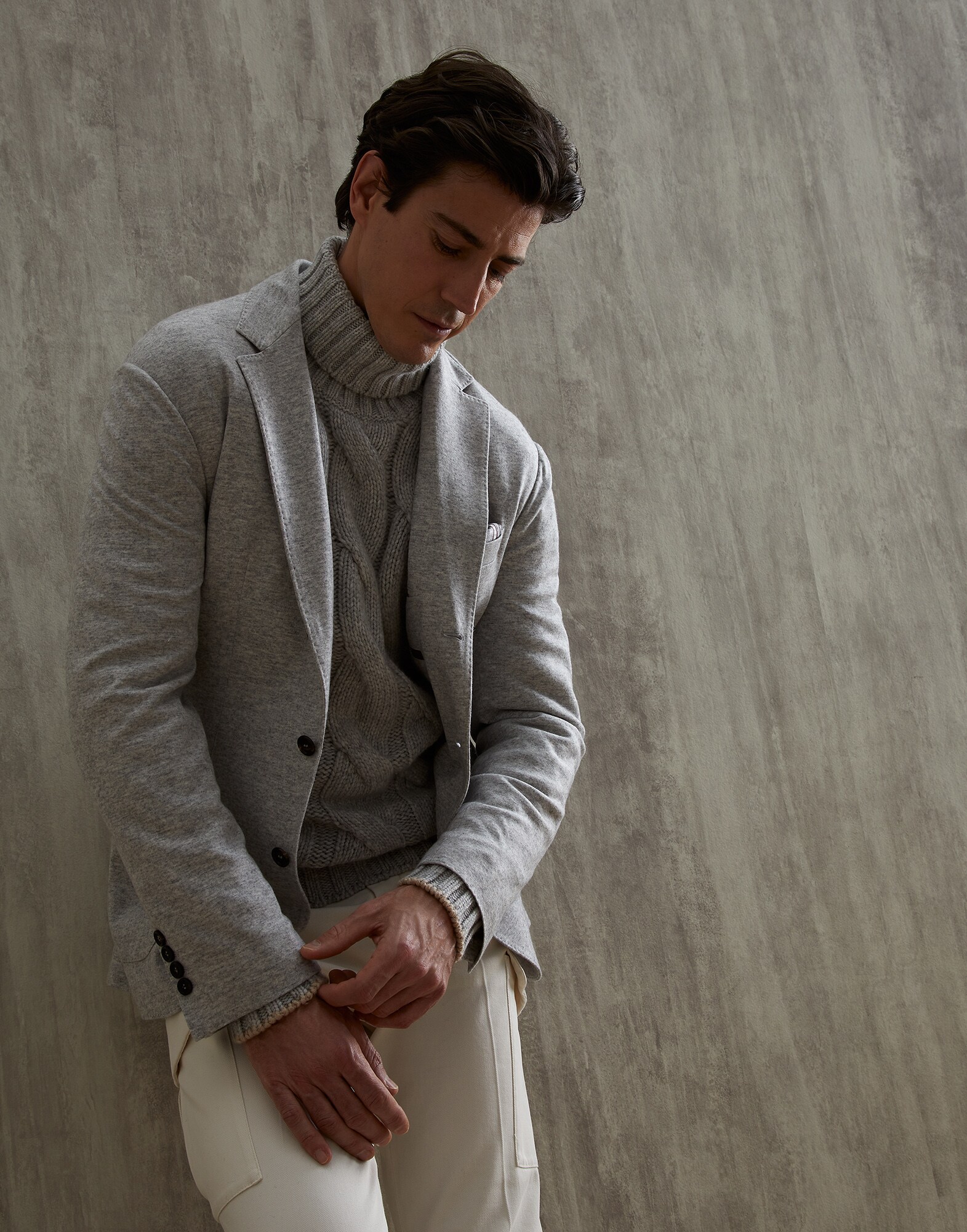 Chaqueta de Botonadura Simple - Vista editorial
