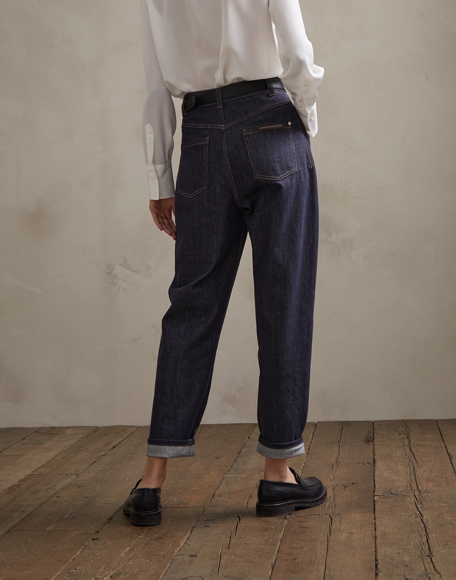 Jeanshose Jeansblau Damen 1 - Brunello Cucinelli