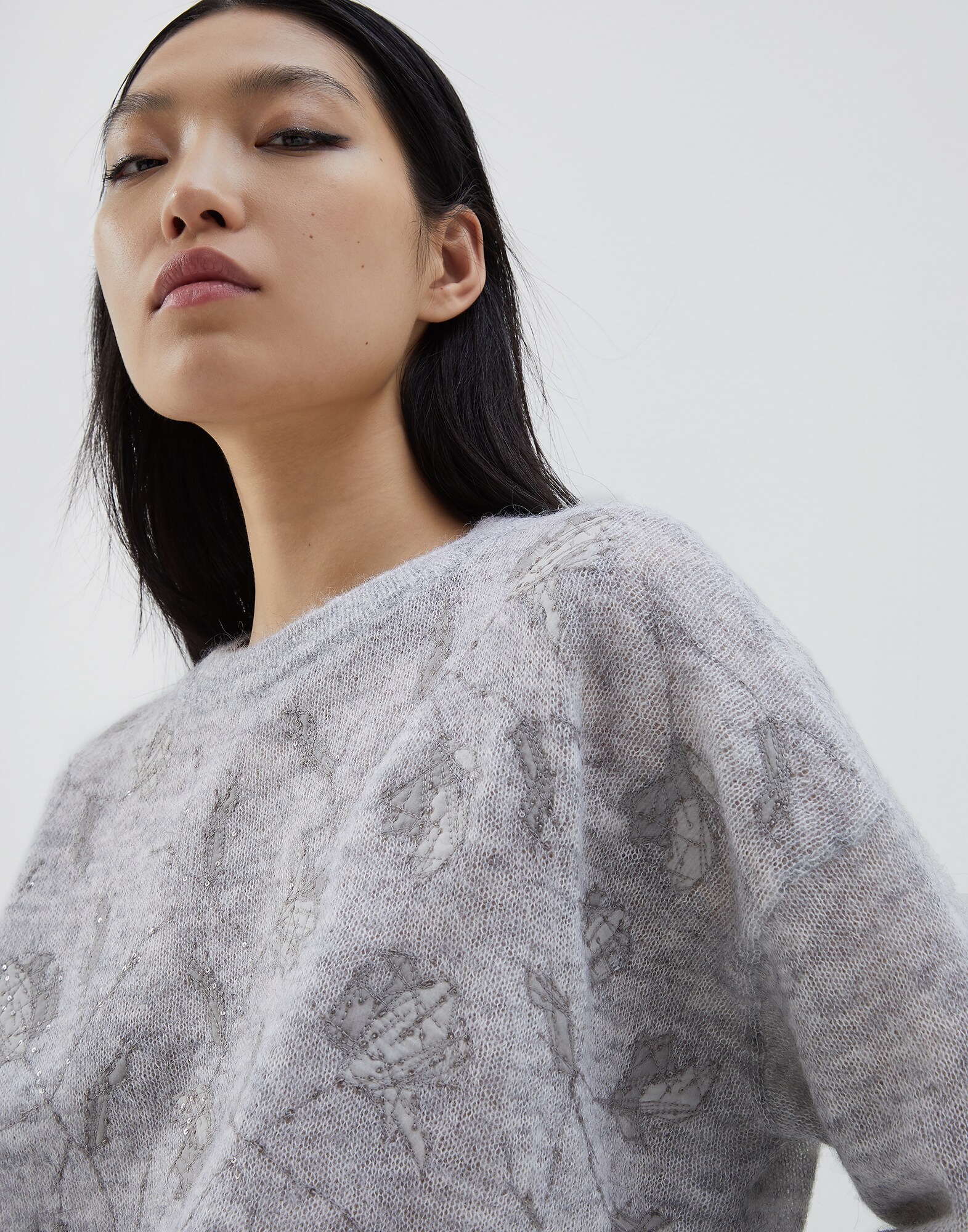 Alpaca and mohair sweater