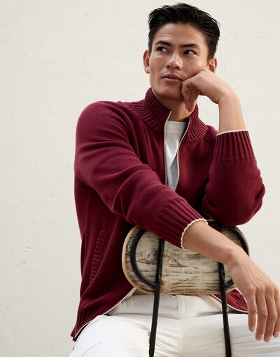 Zip-front Cardigan - Editorial view