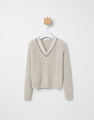 Cable knit sweater Buff Girl - Brunello Cucinelli 