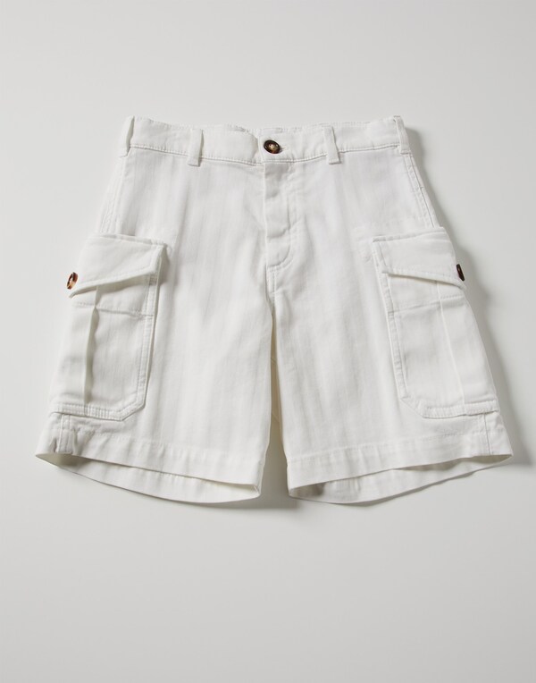 Bermuda shorts with cargo pockets Snow Boy - Brunello Cucinelli 