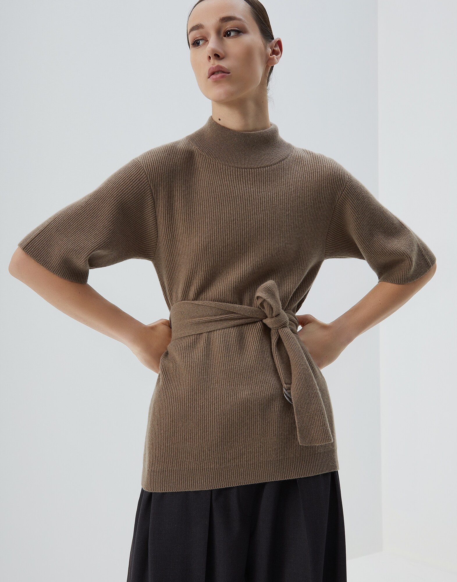 High Neck Sweater - Front