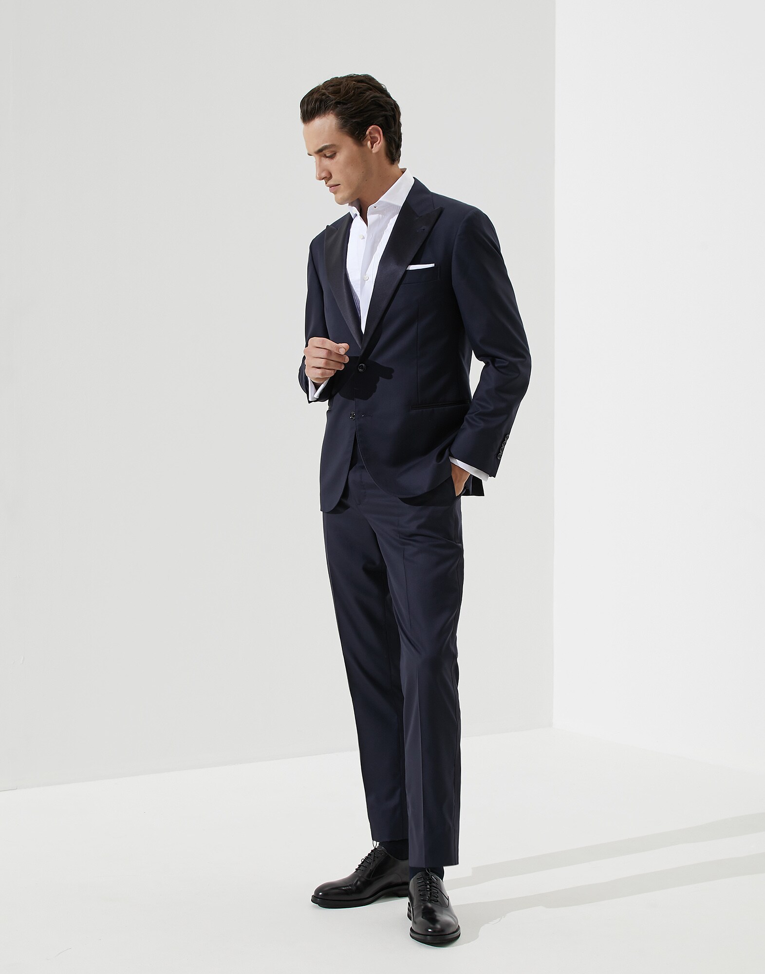 Tuxedo Navy Blue Man 0 - Brunello Cucinelli