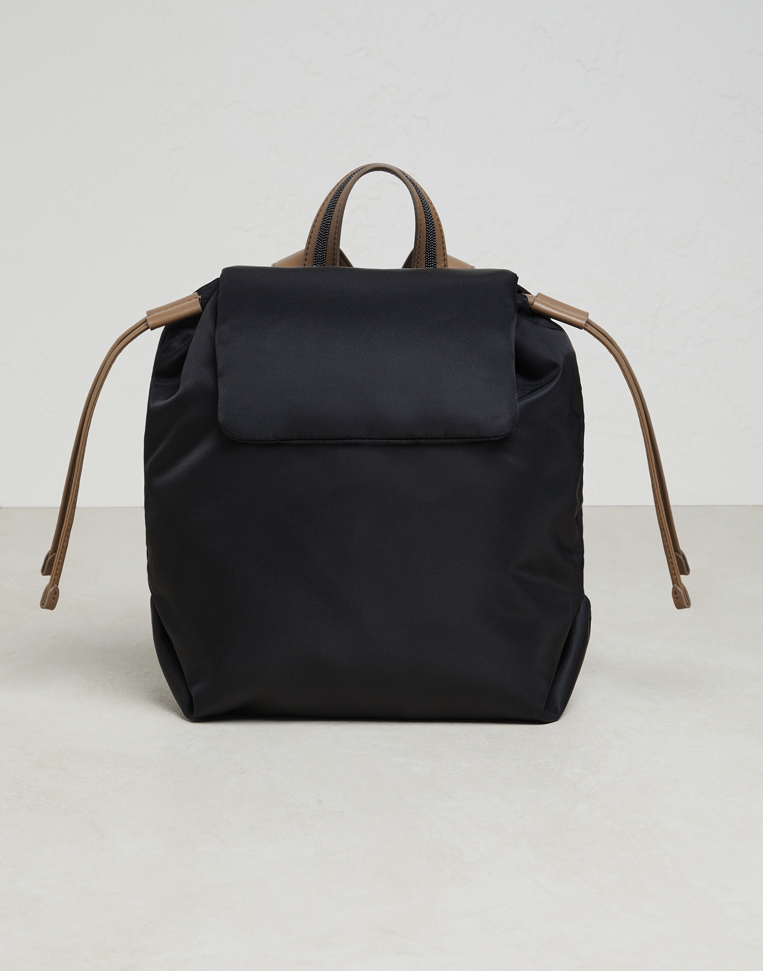 Nylon backpack with monili