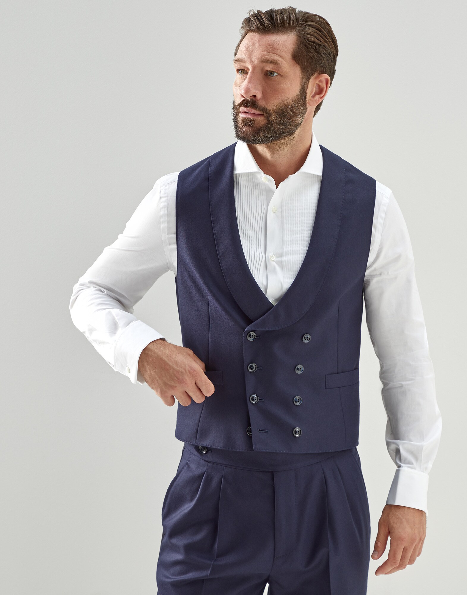 One-and-a-half-breasted waistcoat