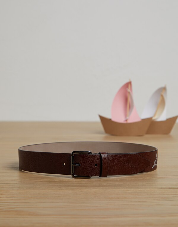 Leather belt Brown Girl - Brunello Cucinelli 