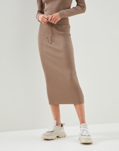 Knitted skirt Bark Woman - Brunello Cucinelli 