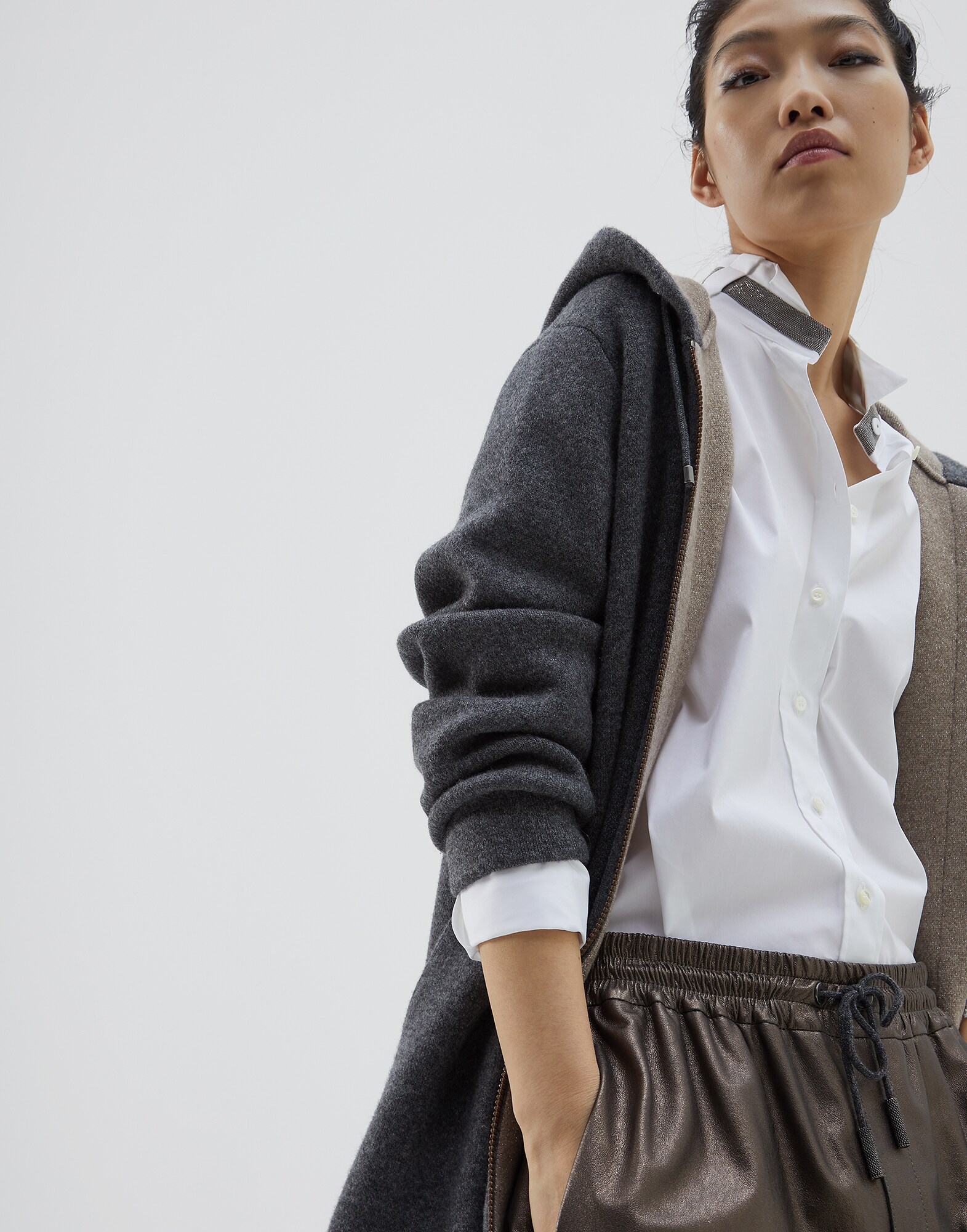 Double-knit cardigan