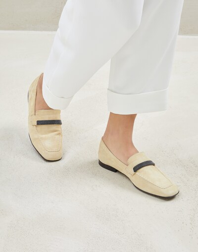 Suede loafers Yellow Woman - Brunello Cucinelli 