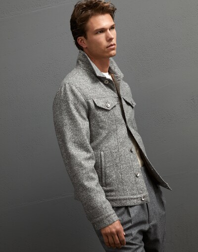 Куртка с четырьмя карманами Серый Мужчина - Brunello Cucinelli 