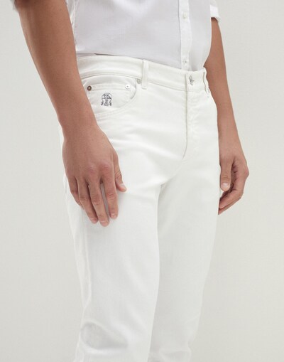 Denim Five-Pocket Trousers - Detail view