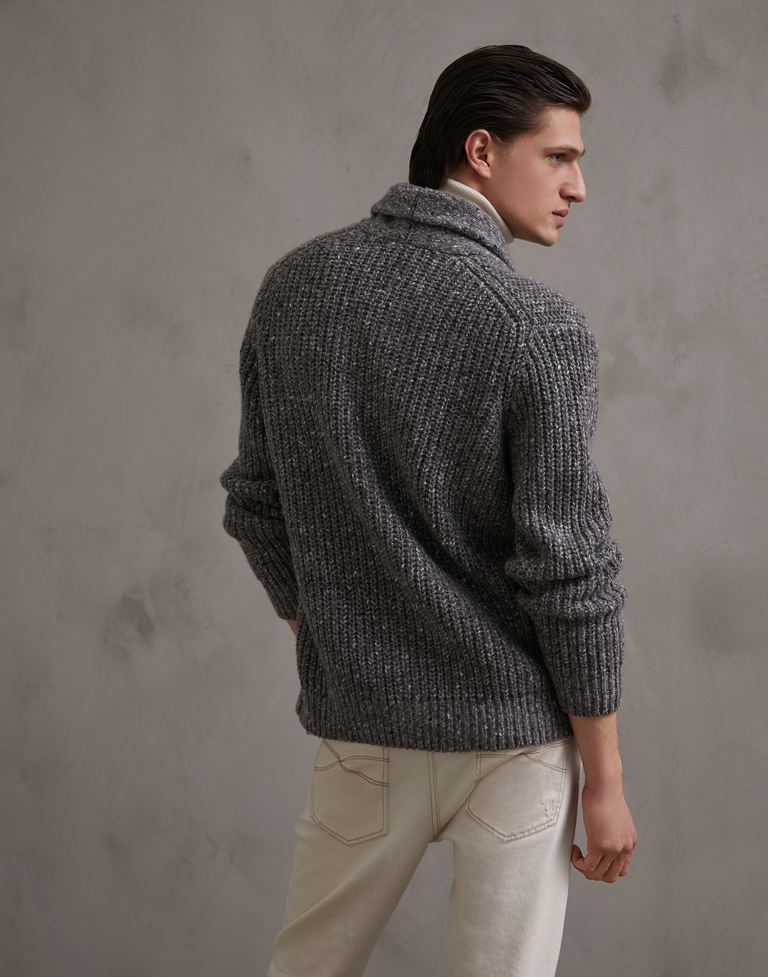 Button-front Cardigan - Back