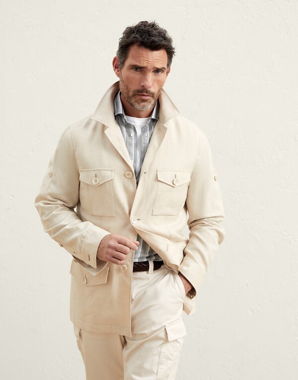 Safari jacket Sand Man - Brunello Cucinelli