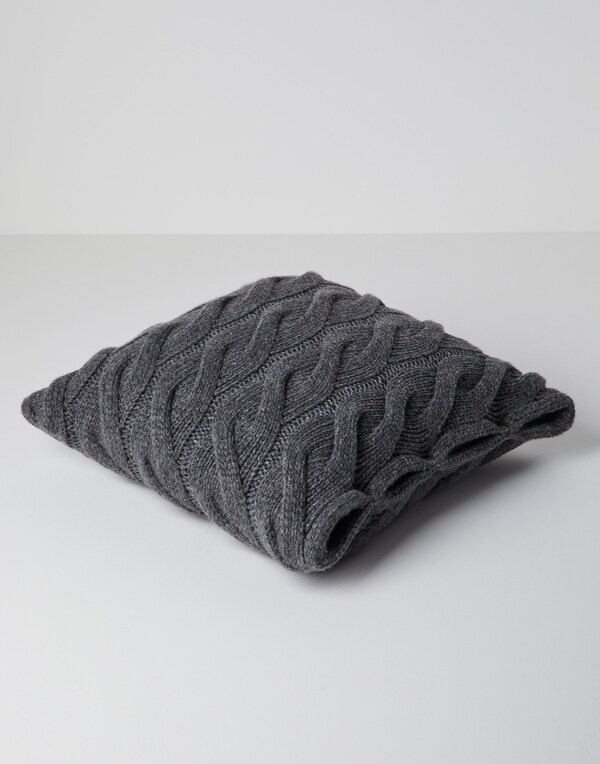 Large knit cushion Lead Lifestyle - Brunello Cucinelli 
