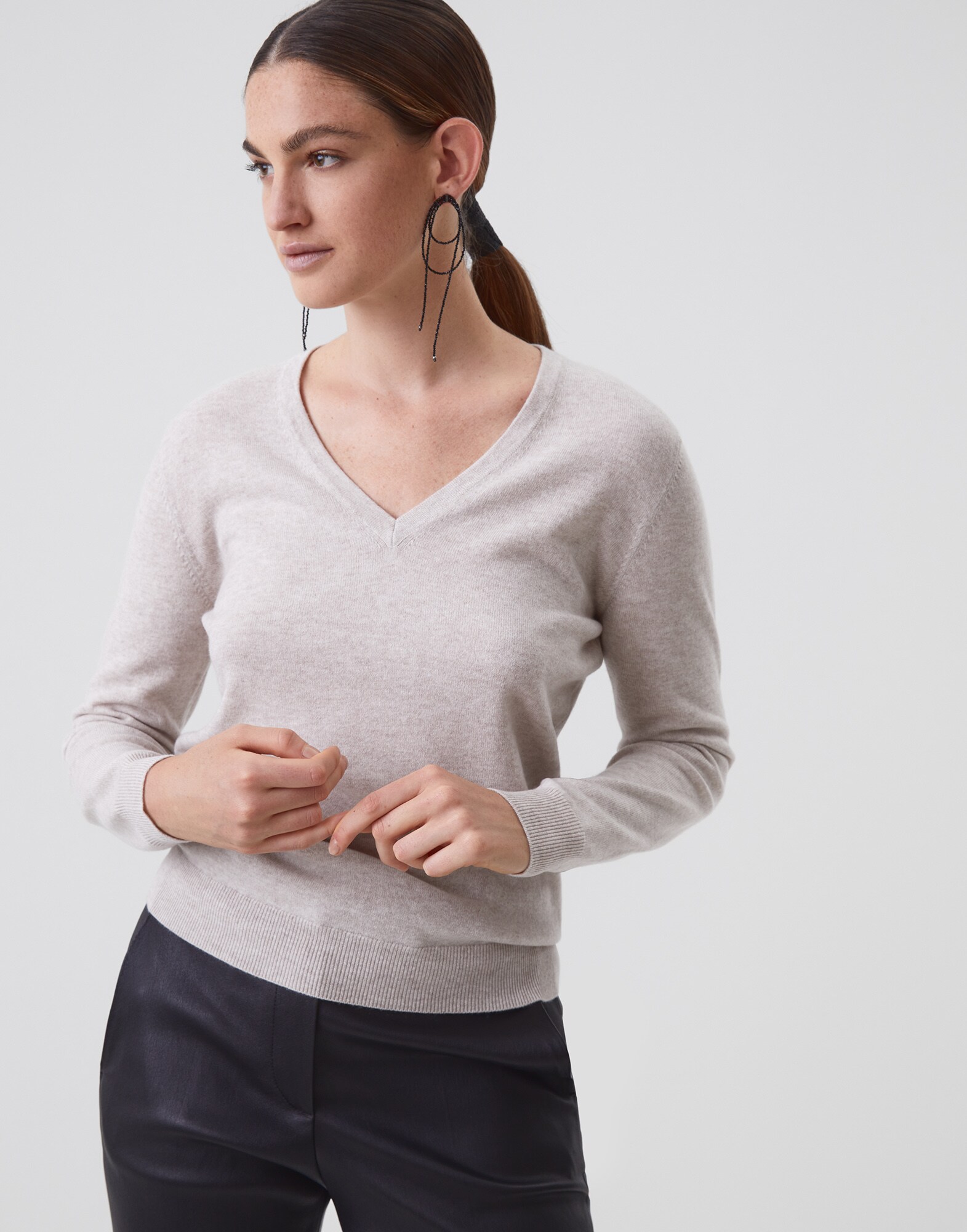 Pull Col V - Vue frontale