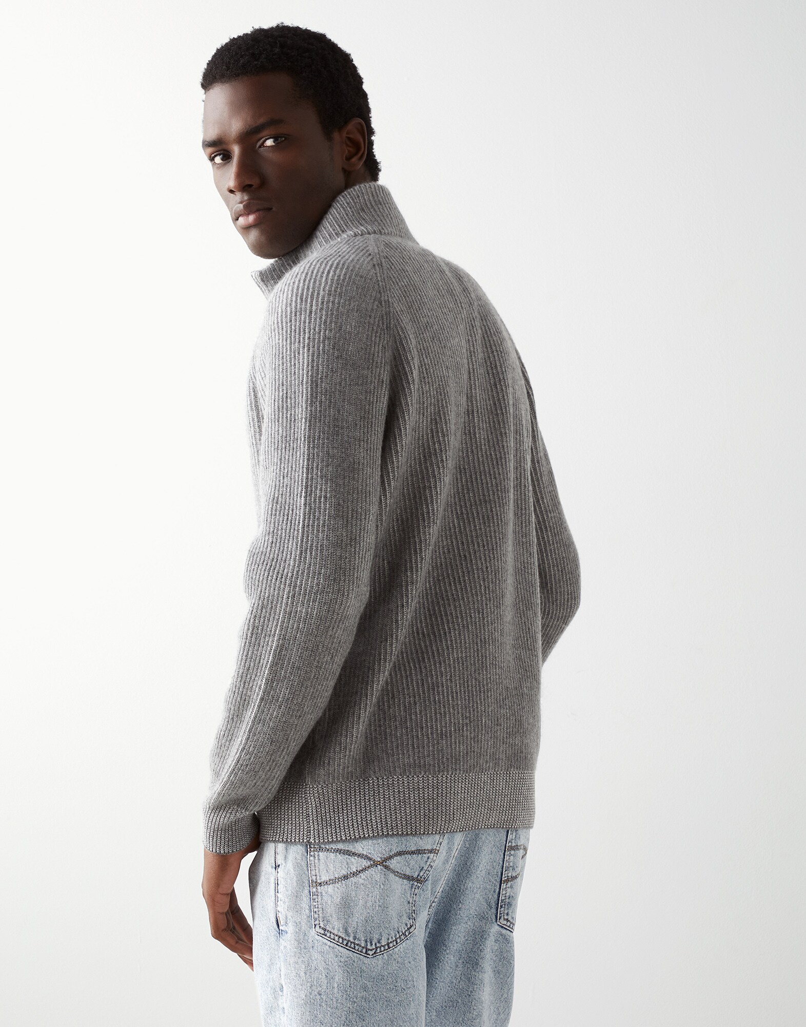 Zip-front Cardigan - Back view