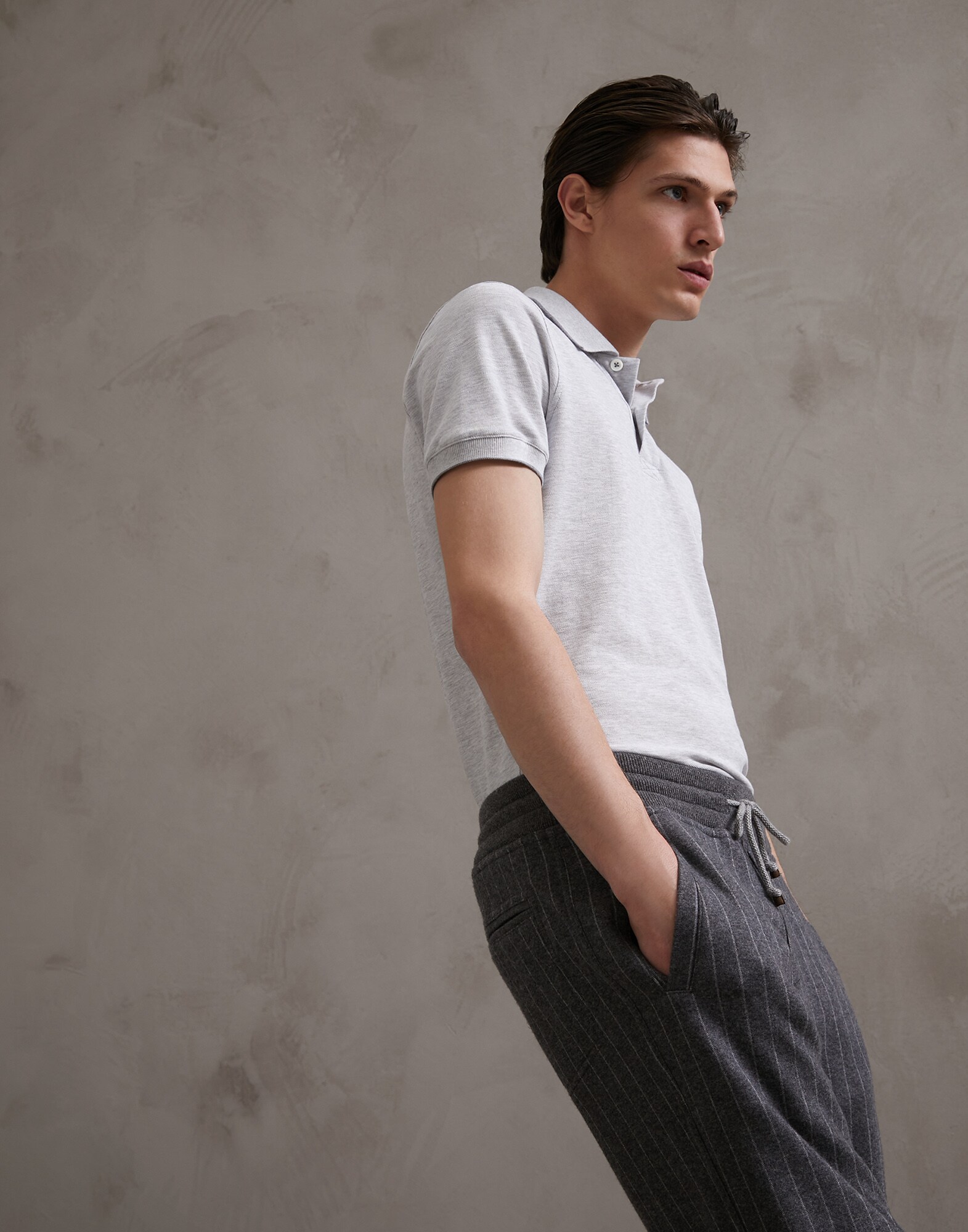 Polo Light Grey Man 4 - Brunello Cucinelli