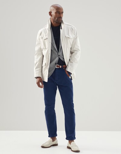 Denim Five-Pocket Trousers - Full look