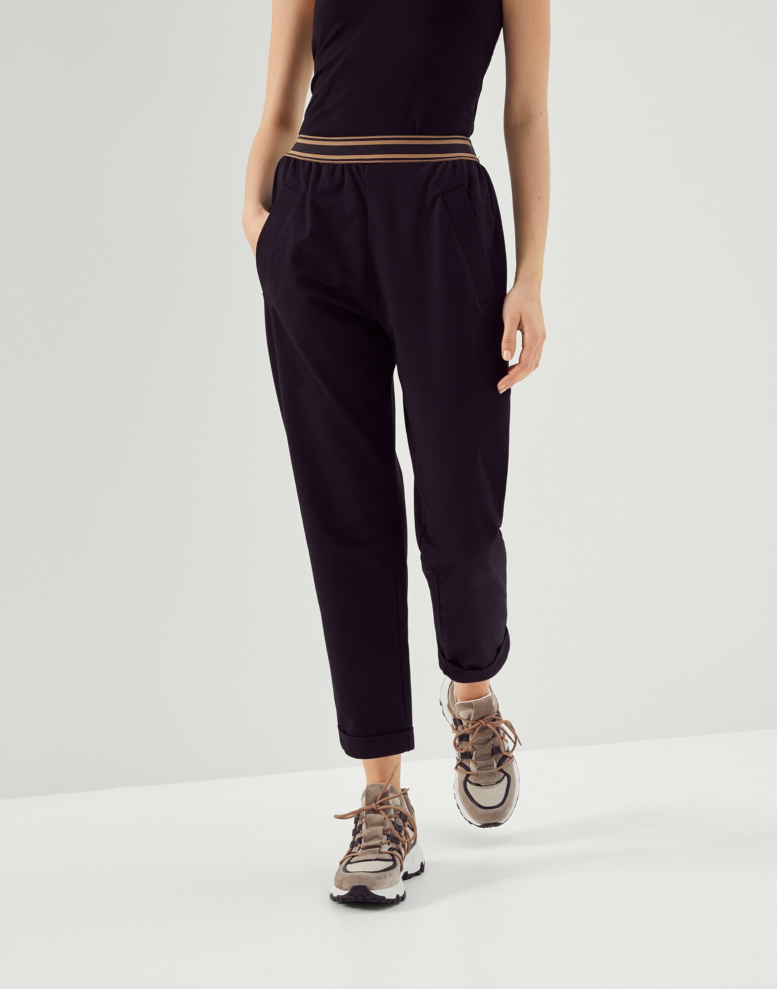 Lightweight French terry trousers