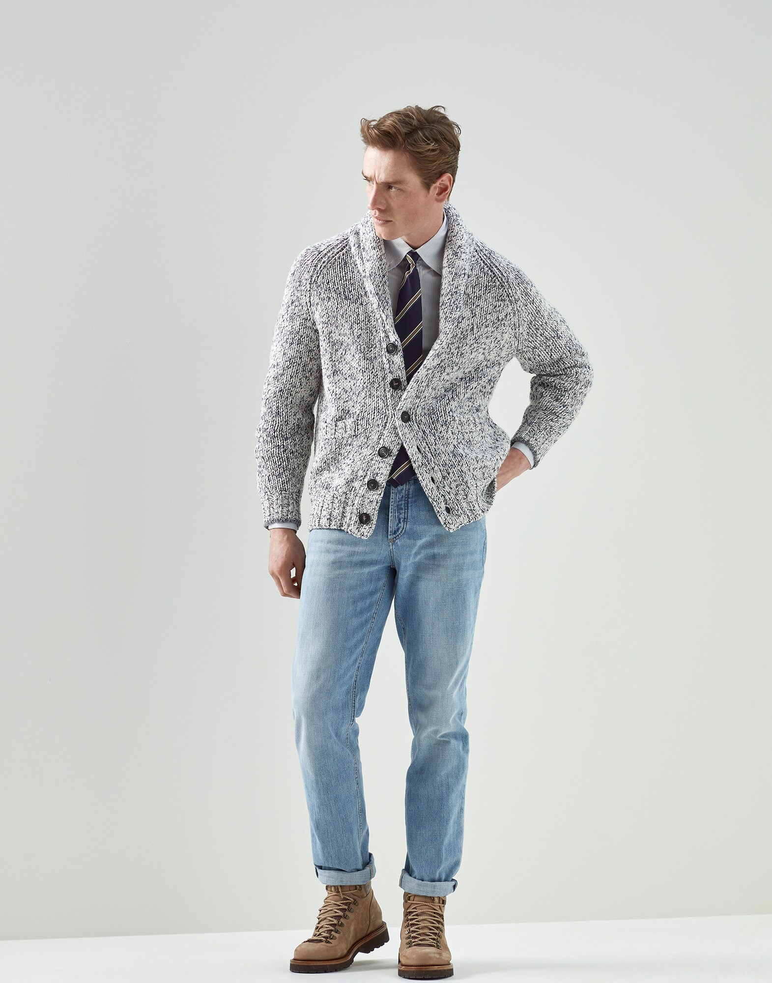 Button-front Cardigan - Full look