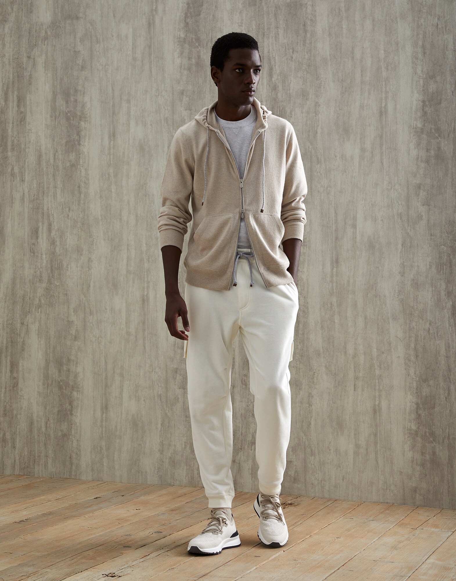Zip-front Cardigan - Full look