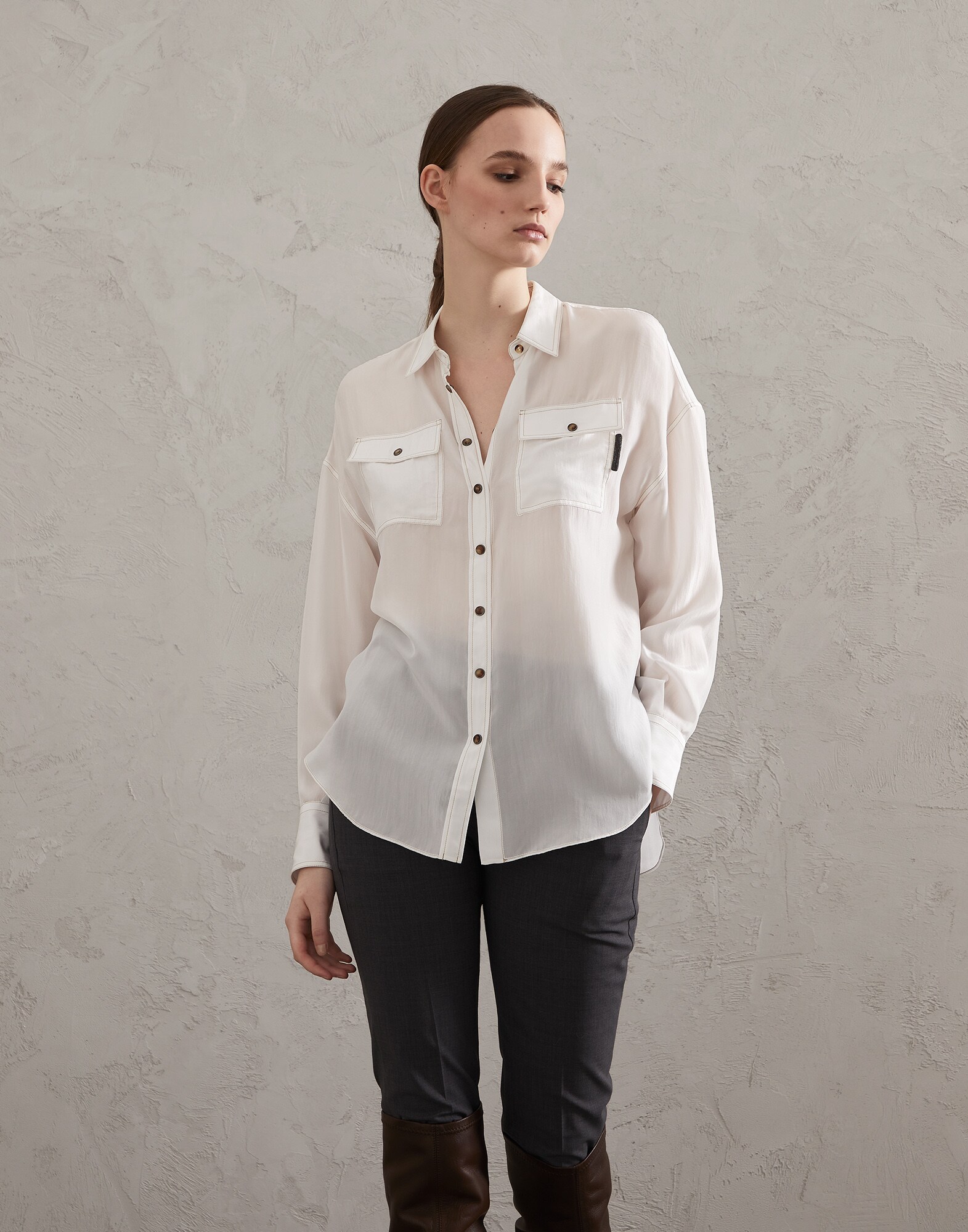Camisa de Seda - Vista frontal