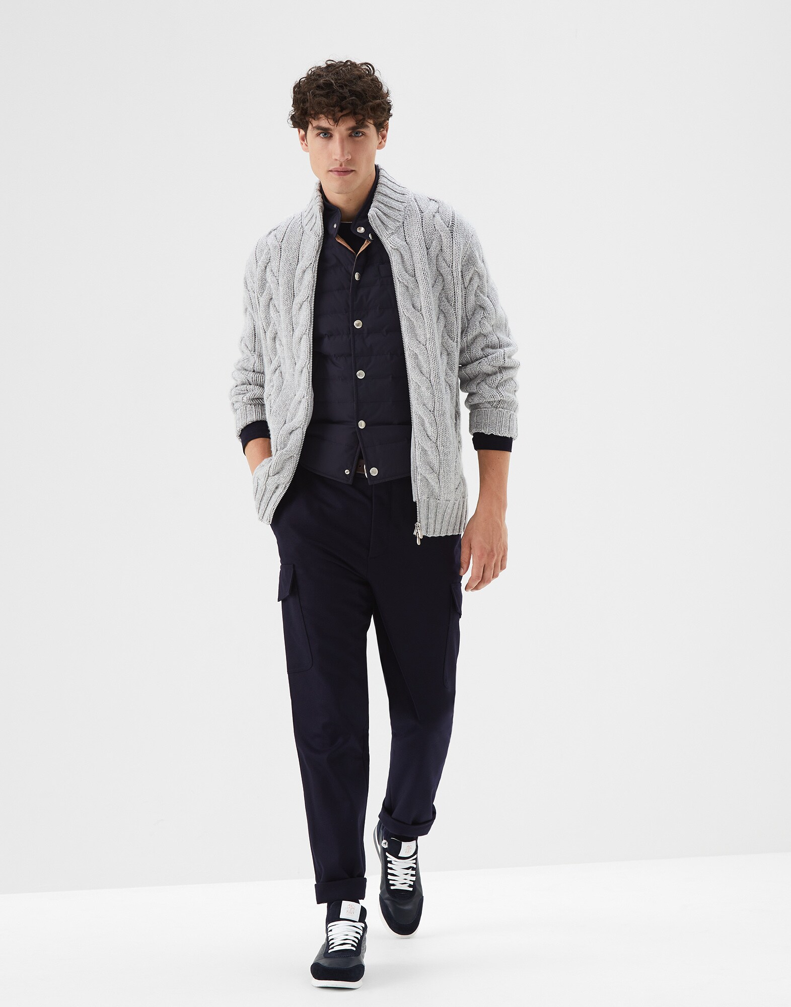Zip-front Cardigan - Look