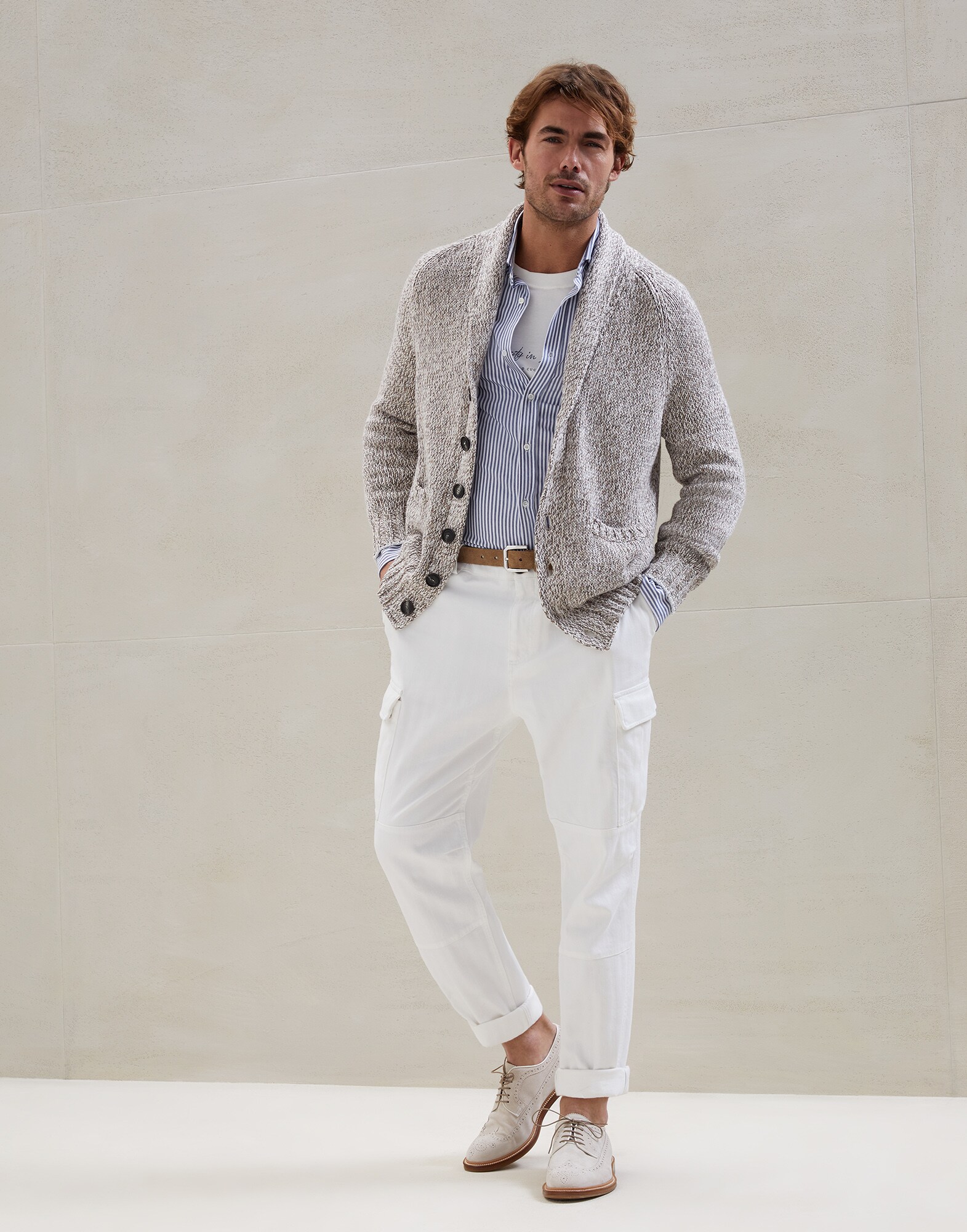 Button-front Cardigan - Full look