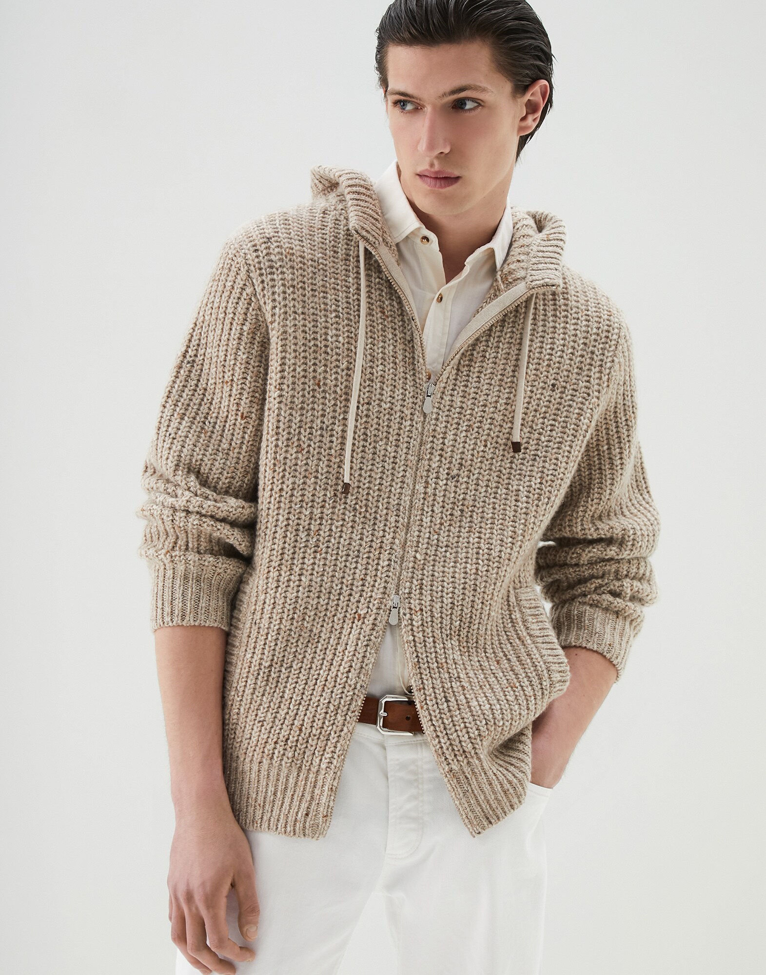 Zip-front Cardigan - Front